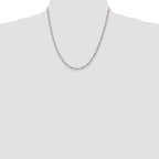 Sterling Silver 2.85mm Figaro Chain Anklet