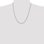 Sterling Silver Figaro Chain Necklace 2.85mm