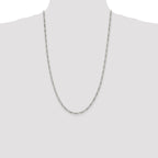 Sterling Silver 2.85mm Figaro Chain Anklet