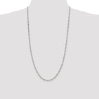 Sterling Silver 2.85mm Figaro Chain Anklet