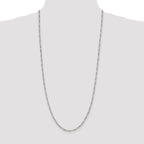 Sterling Silver 2.85mm Figaro Chain Anklet