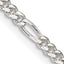 Sterling Silver Figaro Chain Necklace 2.85mm