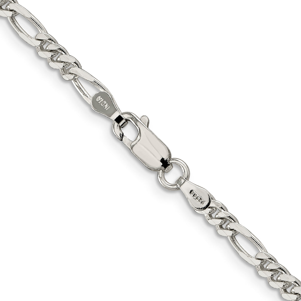 Sterling Silver 3.5mm Figaro Chain