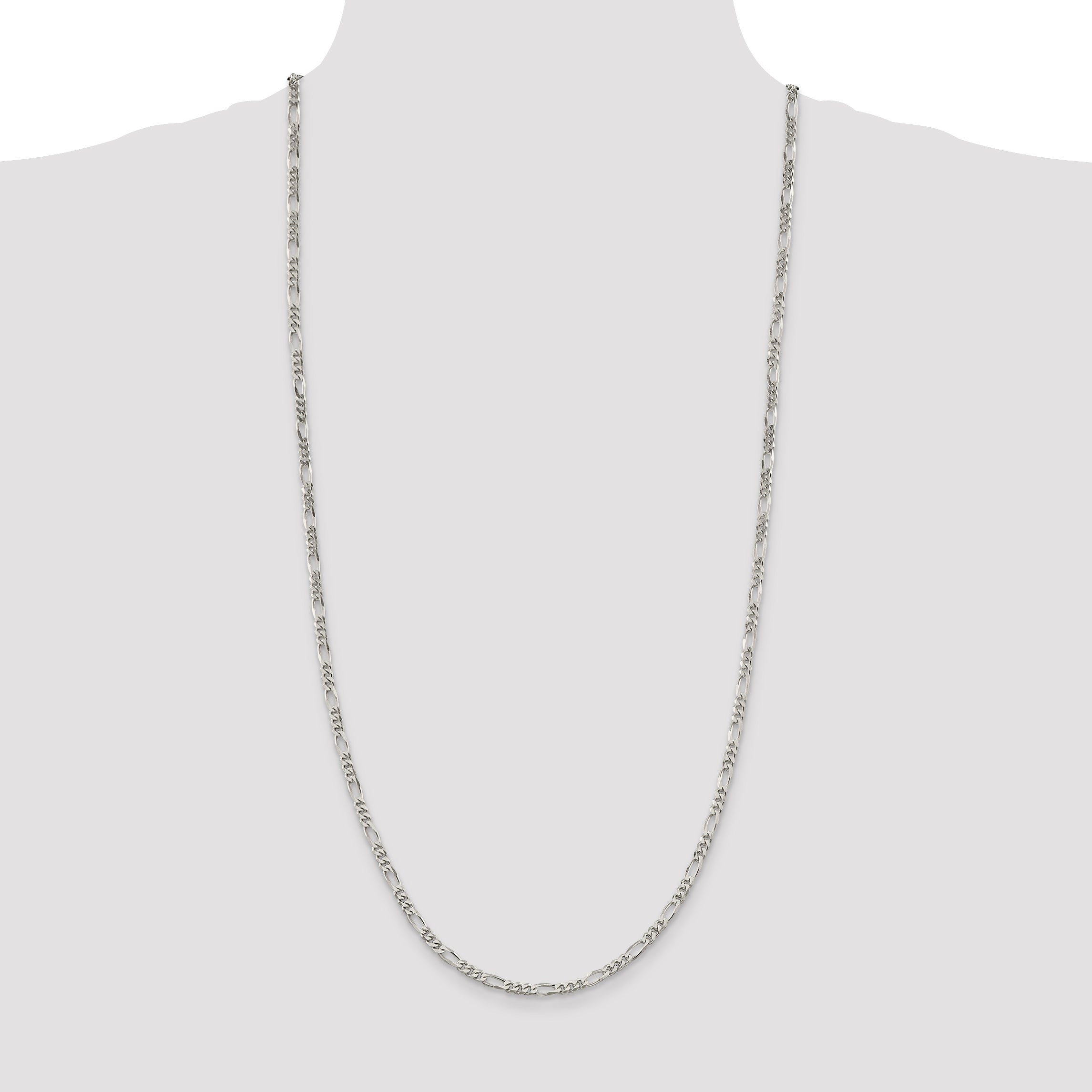 Sterling Silver 3.5mm Figaro Chain