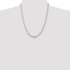 Sterling Silver 4.5mm Figaro Chain