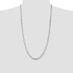 Sterling Silver 4.5mm Figaro Chain