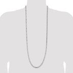 Sterling Silver 4.5mm Figaro Chain