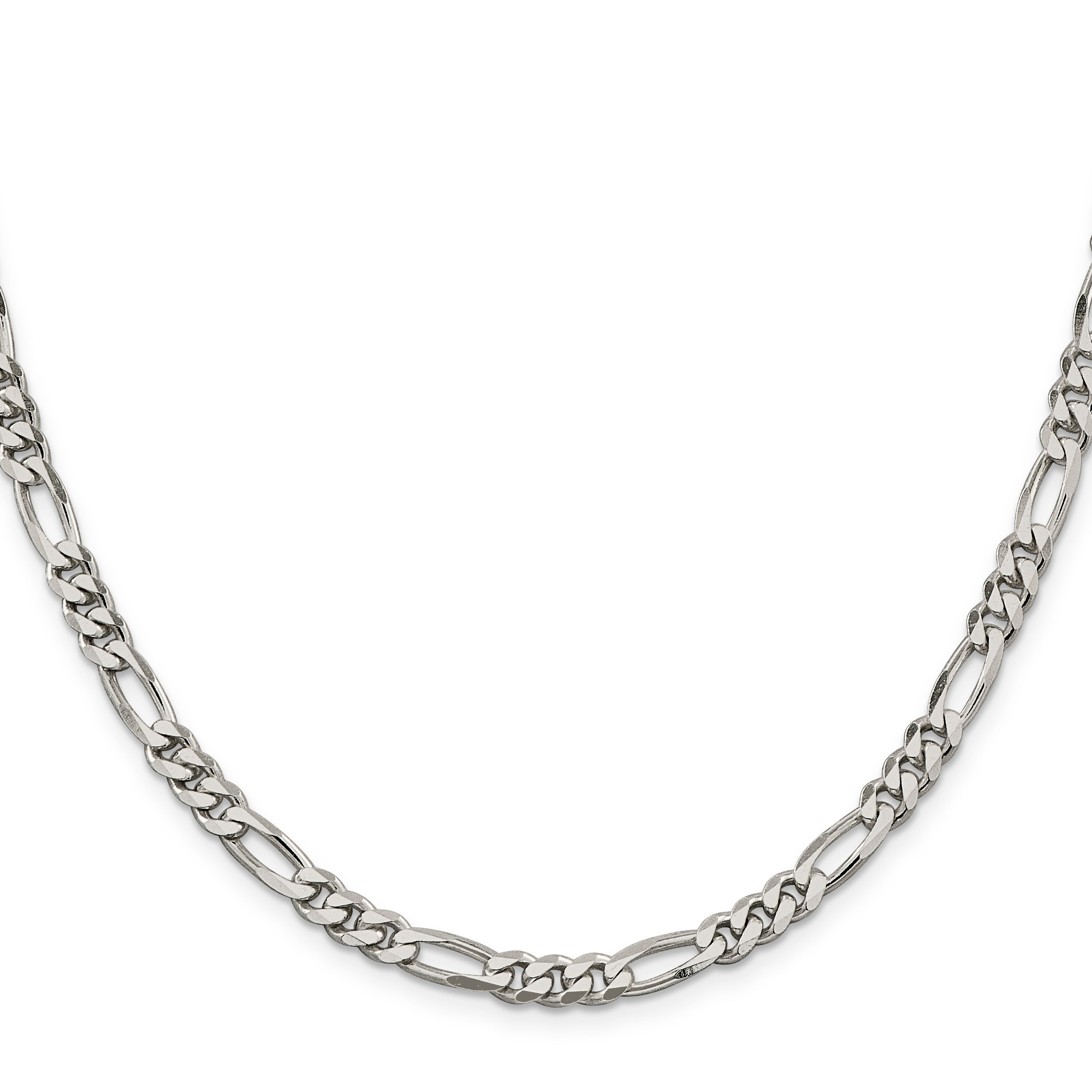 Sterling Silver Figaro Chain Necklace 5.5mm Secondary image