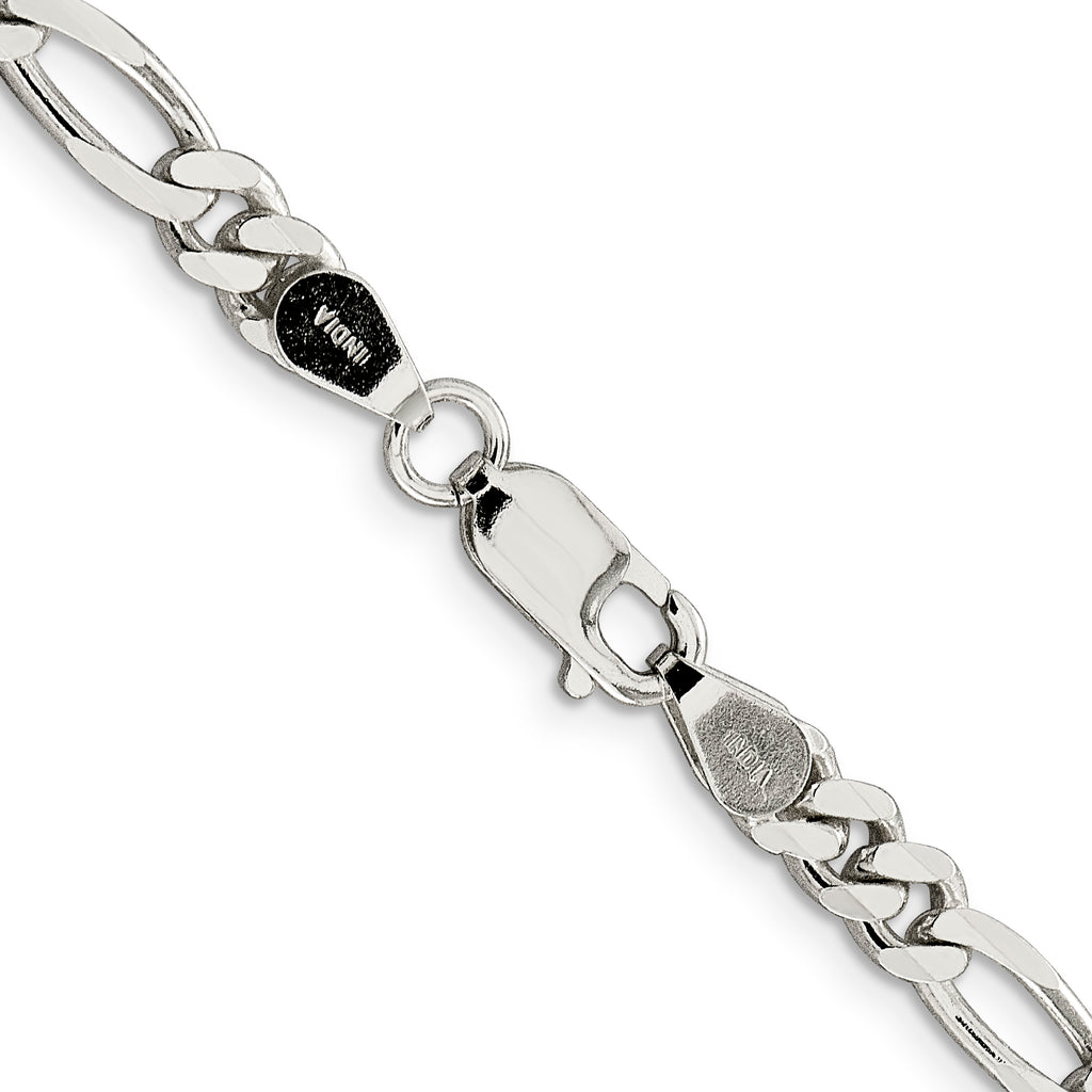 Sterling Silver Figaro Chain Necklace 5.5mm