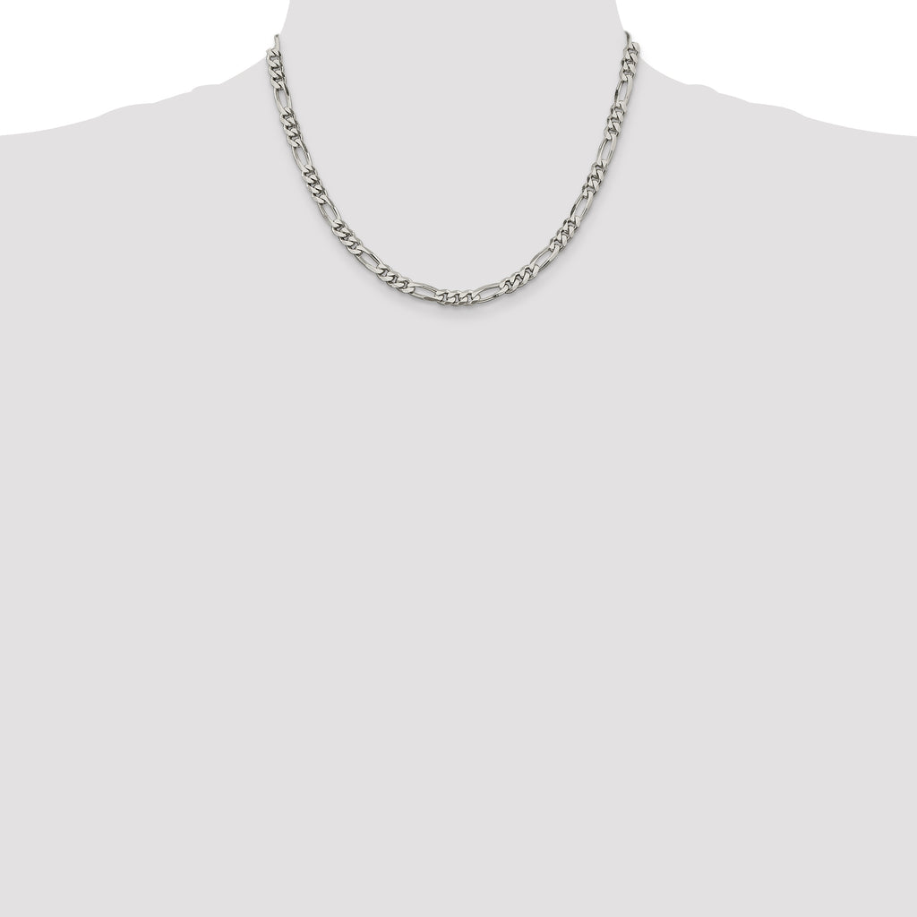 Sterling Silver 5.5mm Figaro Chain