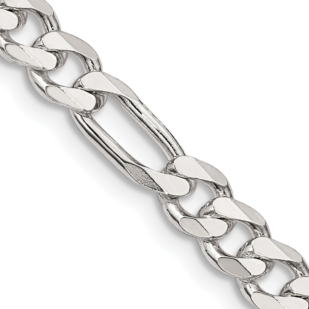 Sterling Silver Figaro Chain Necklace 5.5mm Main image
