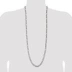 Sterling Silver 6.75mm Figaro Chain