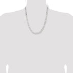 Sterling Silver 7.5mm Figaro Chain