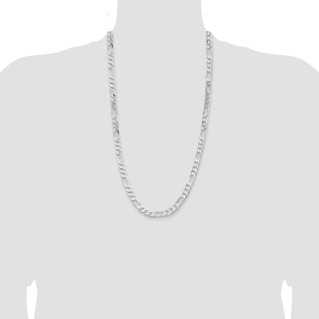 Sterling Silver 7.5mm Figaro Chain