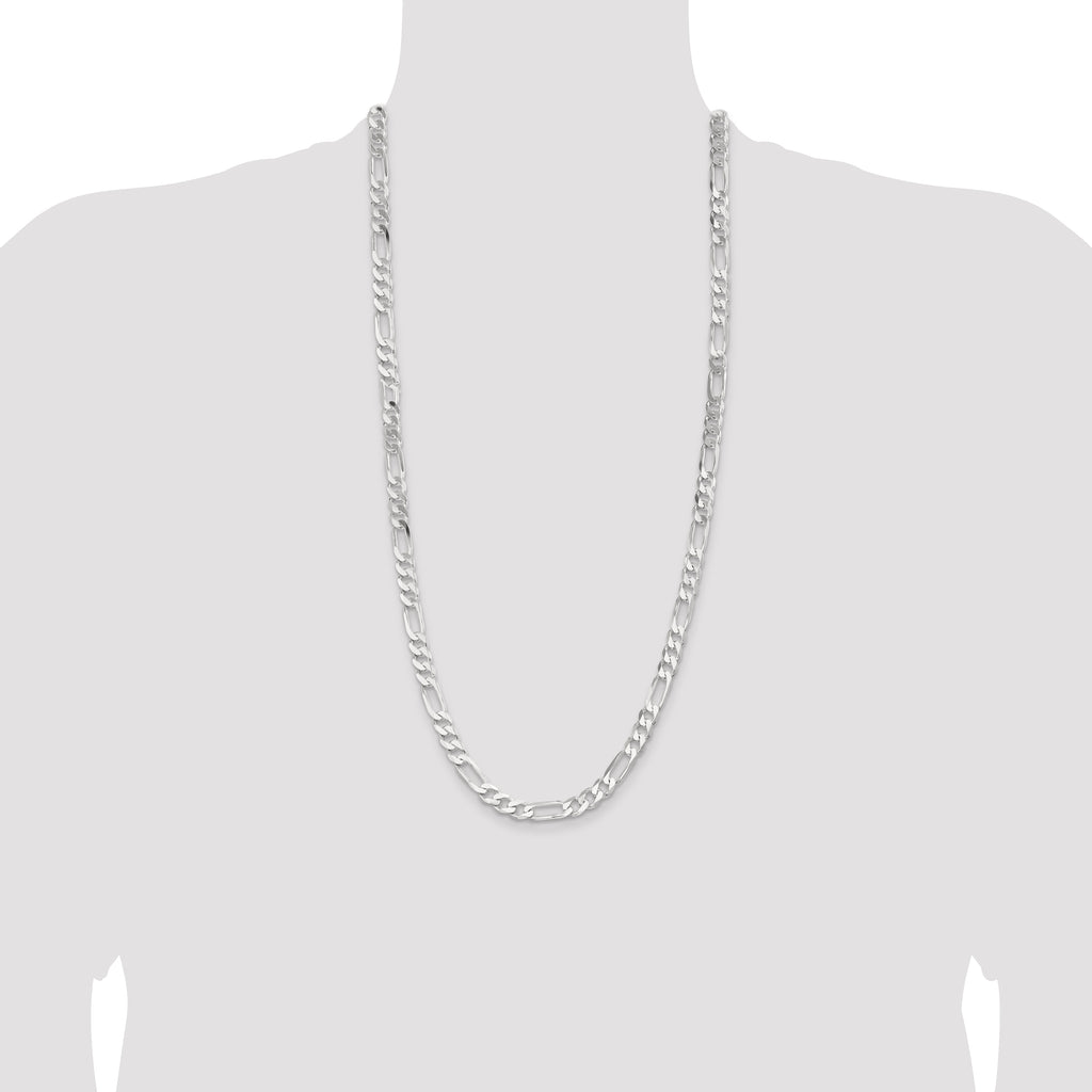 Sterling Silver 7.5mm Figaro Chain