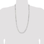 Sterling Silver 7.5mm Figaro Chain