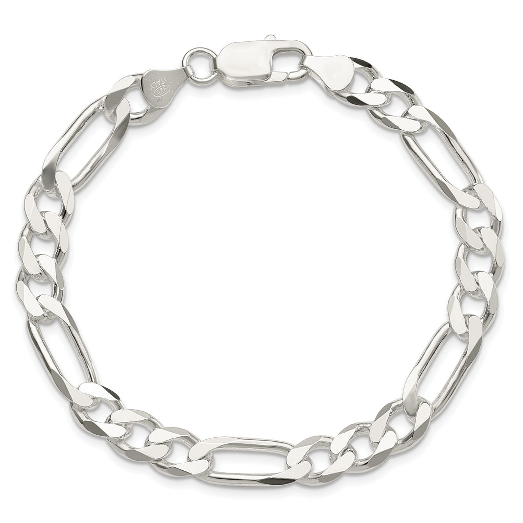Sterling Silver Figaro Chain Necklace 7.5mm
