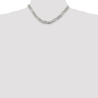 Sterling Silver 8mm Figaro Chain