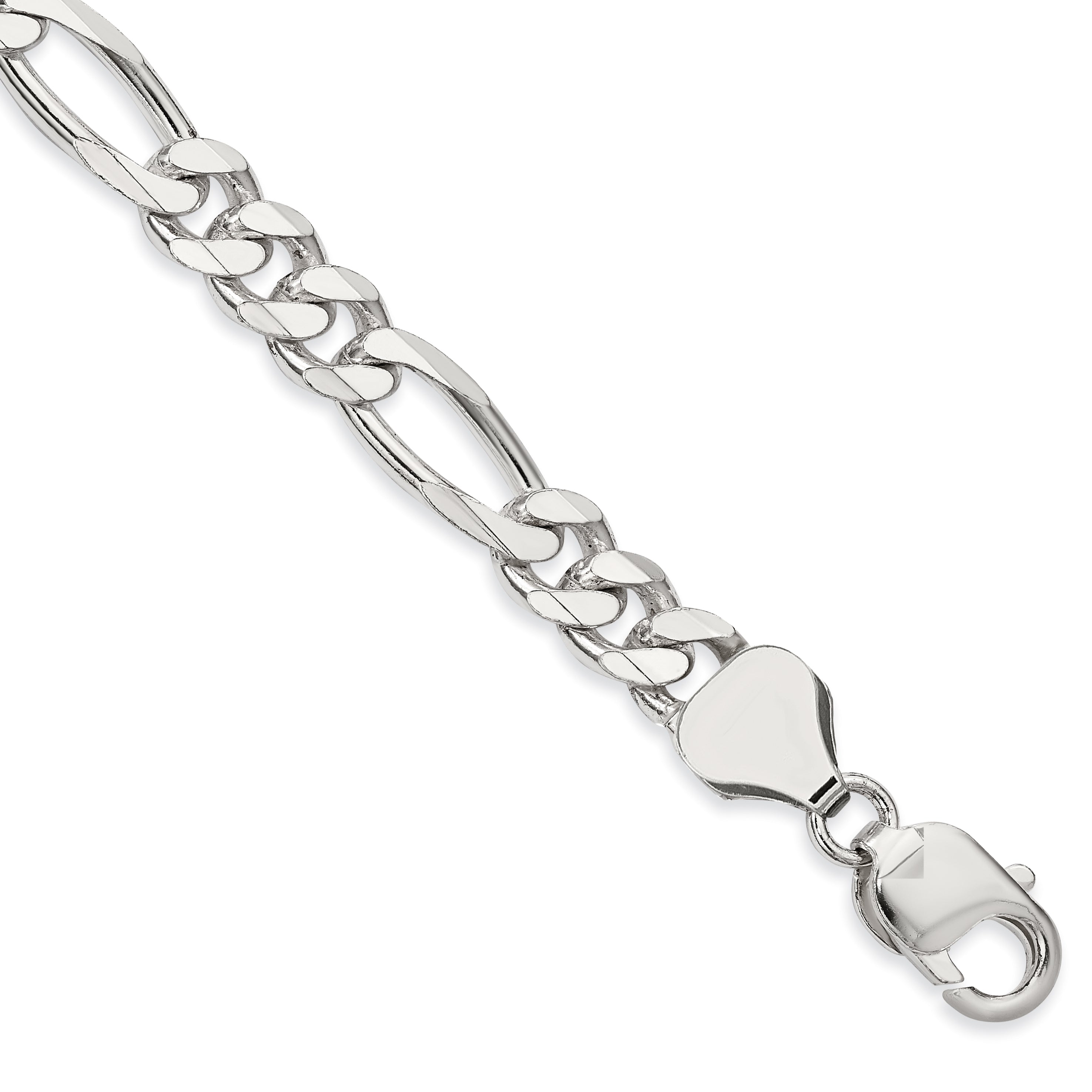 Sterling Silver 8mm Figaro Chain Main image