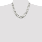 Sterling Silver 15mm Figaro Chain
