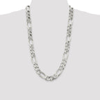 Sterling Silver 15mm Figaro Chain