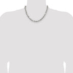 Sterling Silver 6mm D/C Figarope Chain
