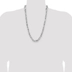 Sterling Silver 7mm D/C Figarope Chain