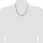 Sterling Silver 8mm D/C Figarope Chain