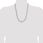 Sterling Silver 8mm D/C Figarope Chain