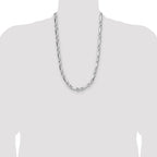Sterling Silver 8mm D/C Figarope Chain
