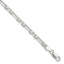 Sterling Silver Diamond-Cut 4.5mm 3 Short Plus 1 Long Cable Link Chain