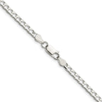 Sterling Silver 3.25mm D/C Square Curb Chain