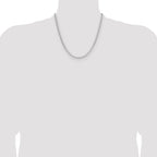 Sterling Silver 3.25mm D/C Square Curb Chain