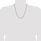 Sterling Silver 3.25mm D/C Square Curb Chain