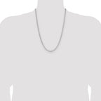 Sterling Silver 3.25mm D/C Square Curb Chain