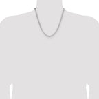 Sterling Silver 4mm D/C Square Curb Chain