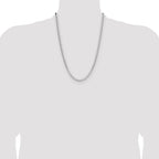 Sterling Silver 4mm D/C Square Curb Chain