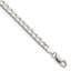 Diamond-Cut Square Curb Chain in Sterling Silver, 4mm - Sophia Jewelers