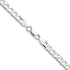 Sterling Silver Diamond-Cut Curb Chain Necklace 5.75mm