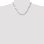 Sterling Silver Diamond-Cut Curb Chain Necklace 5.75mm