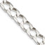 Sterling Silver 7.2mm Diamond-Cut Square Curb Chain