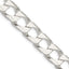 Sterling Silver Diamond-Cut Curb Chain Necklace 10.3mm