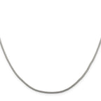Sterling Silver 1.25mm Diamond-Cut Round Franco Chain