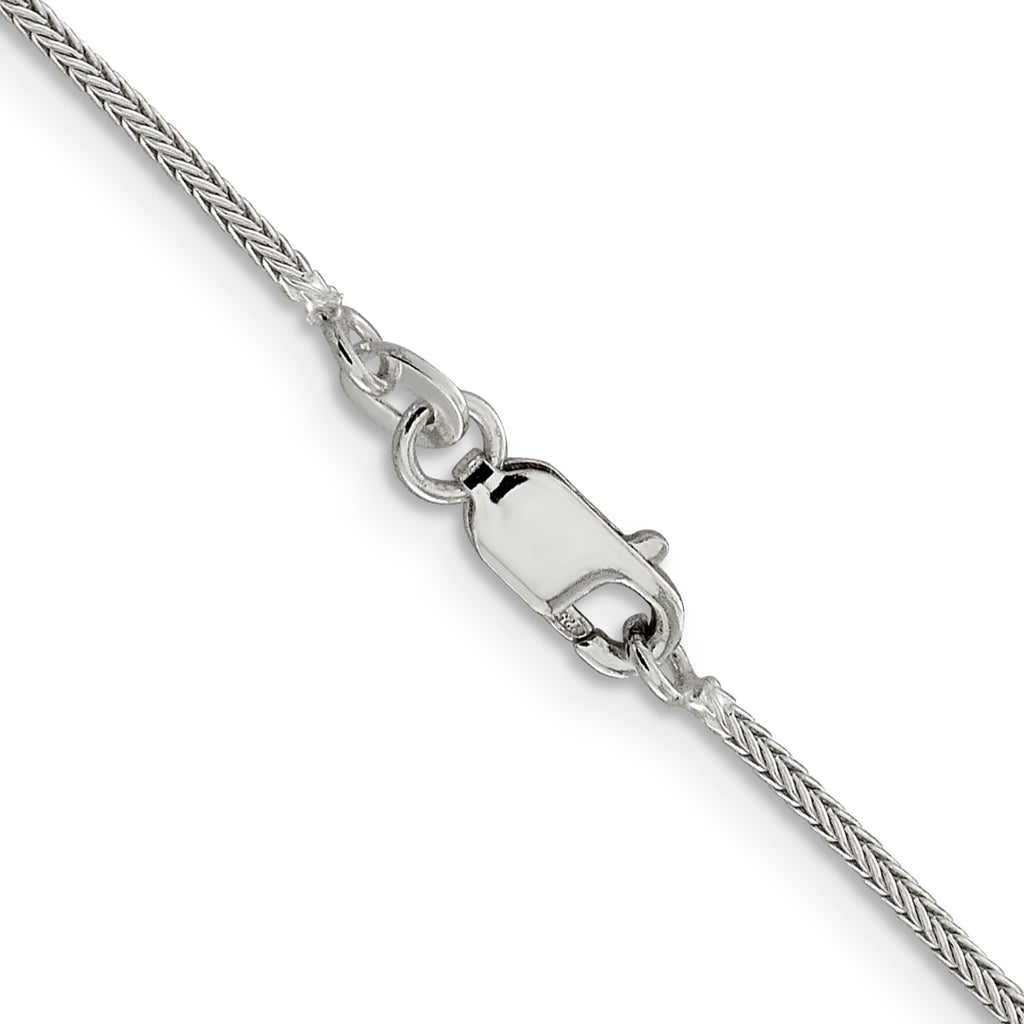 Sterling Silver 1.25mm Diamond-Cut Round Franco Chain