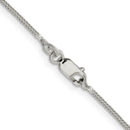 Sterling Silver 1.25mm Diamond-Cut Round Franco Chain