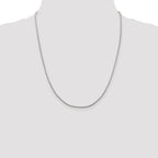 Sterling Silver 1.25mm Diamond-Cut Round Franco Chain