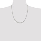 Sterling Silver 1.25mm Diamond-Cut Round Franco Chain
