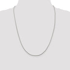 Sterling Silver 1.25mm Diamond-Cut Round Franco Chain