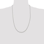 Sterling Silver 1.25mm Diamond-Cut Round Franco Chain