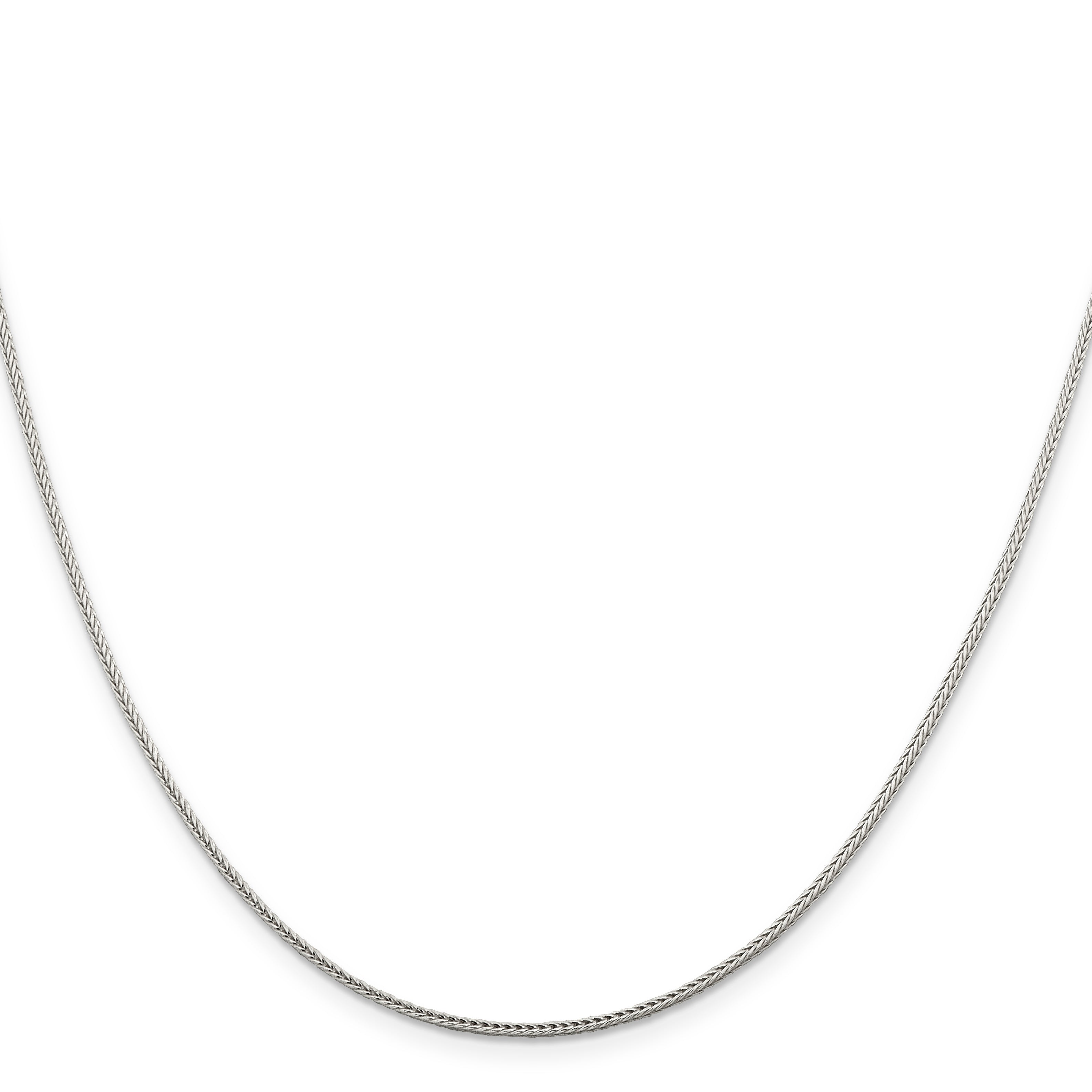 Sterling Silver 1.45mm Diamond-Cut Round Franco Chain With Extension ext. Secondary image